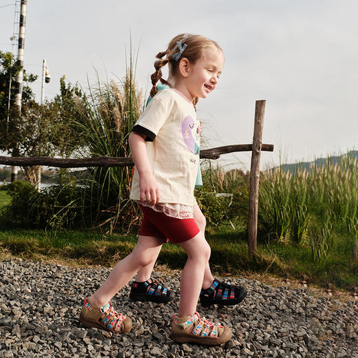 【夏上新】TOPSTAR儿童凉鞋透气男童户外鞋女童包头鞋防滑网鞋7016 商品图5