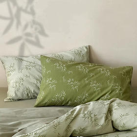 顶柔林野之风色织空气棉大提花四件套|裸睡级触感！卧室秒变东方美学