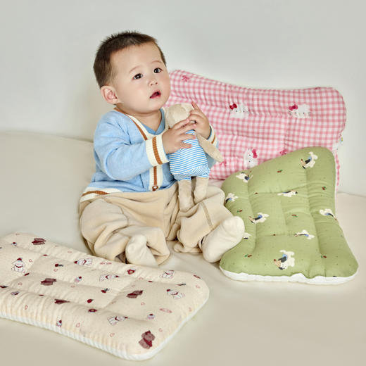 自然醒A类母婴级双感卡通亲子枕全棉双层纱枕头枕芯纯棉儿童幼儿园午睡学生成人护颈椎助睡眠XK 商品图3