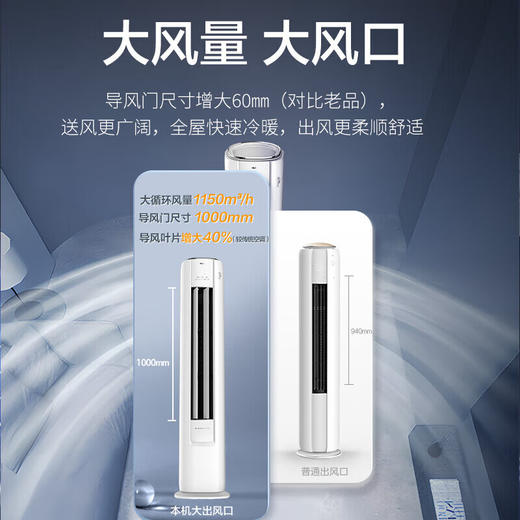 奥克斯（AUX）空调冷暖大2匹柜机客厅立式 三级能效奥克斯家用卧室变频空调柜机KFR-51LW/BpR3GQS1(B3) 2匹 三级能效 省电侠（23-34平） 商品图1