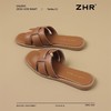 ZHR拖鞋女鞋2025新款夏季外穿平底一字拖女法式时尚罗马沙滩凉鞋 商品缩略图7