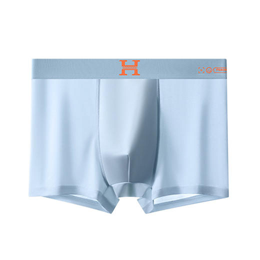 4条装爆款男士内裤磁石温感透气裆冰丝平角裤四角薄款男生短裤 商品图7