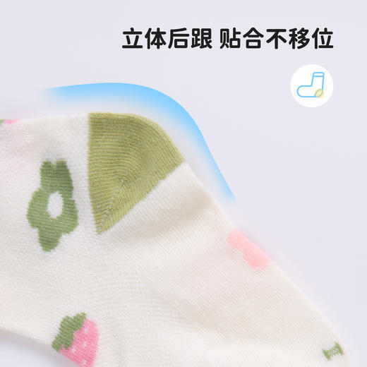 贝贝怡5双装网眼袜春夏新款女童中筒袜中大童休闲运动透气袜子ZB5EP006 商品图8