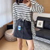 长腿辣妹裙裤！韩系穿搭防走光牛仔短裤女一片式小个子显瘦A字短裙！ 商品缩略图1
