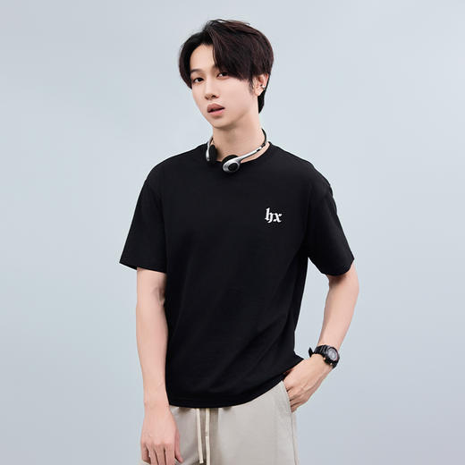 【断码清仓】HX 夏季圆领短袖T恤凉感科技合体版型/S102522717101/02 商品图4