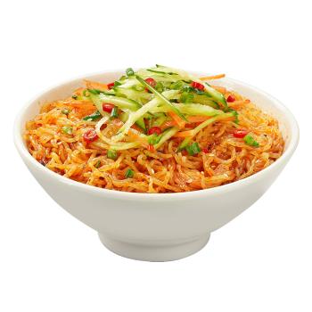 阿宽方便面凉面低脂面体泡面即食小吃糖醋麻辣拌面255g*6袋装 零食 /粮油调味 /方便食品 /方便面 商品图4