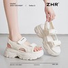 ZHR则则厚底运动凉鞋女2025夏季显高魔术贴沙滩鞋透气舒适凉鞋女 商品缩略图0