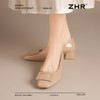 ZHR则则简约纯色浅口气质单鞋女鞋2025新款法式优雅时髦通勤鞋子 商品缩略图6