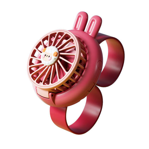 【新品！萌趣手表风扇上线啦！🐰🐉】三档强力风速+炫酷灯效✨，充电款更耐用  戴上它，清凉随行！萌趣动物小风扇手持迷你手表USB充电款桌面礼品便携式 商品图4