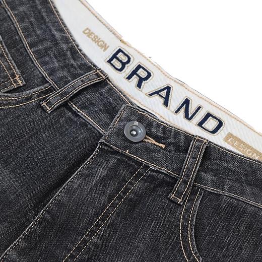 半身缘男裤 夏季舒适合体青春活力袋绣花牛仔裤252101U10103758 商品图3