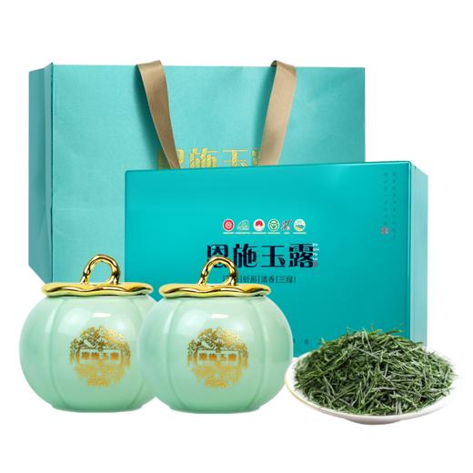 【2026新茶】恩施玉露核心产区开园头采春茶多鲜嫩单芽特级臻选高硒绿茶200g国色天香龙腾系高端烤漆瓷罐商务礼盒 CM 商品图3