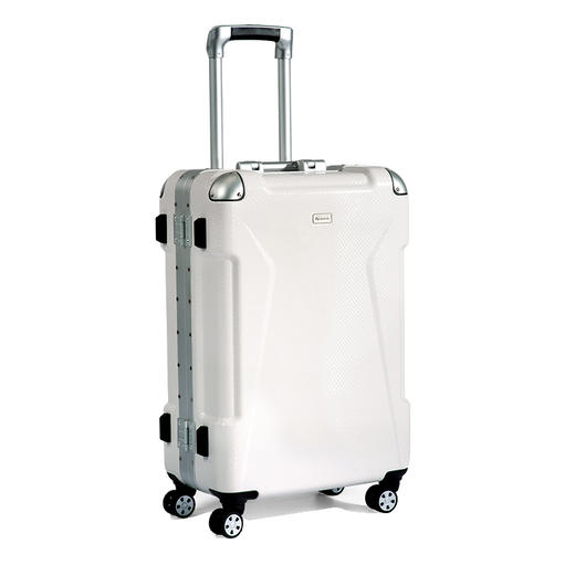 纺锤形格栅行李箱（白色/藏蓝） 商品图2