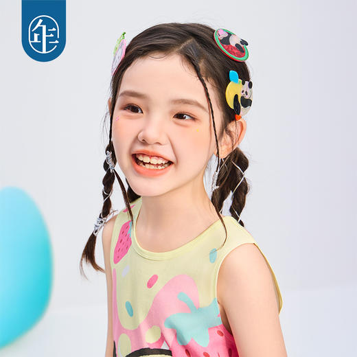 年衣25女童熊猫发夹儿童发饰可爱女孩发饰头饰盼达果园发夹 商品图4