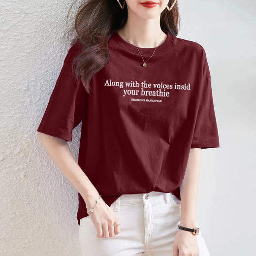 百媚生 纯棉100%短袖t恤1066 商品图7