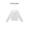 COCO ZONE夏季简约轻薄纯色上衣简约百搭宽松拉链外套CC1B1185 商品缩略图1