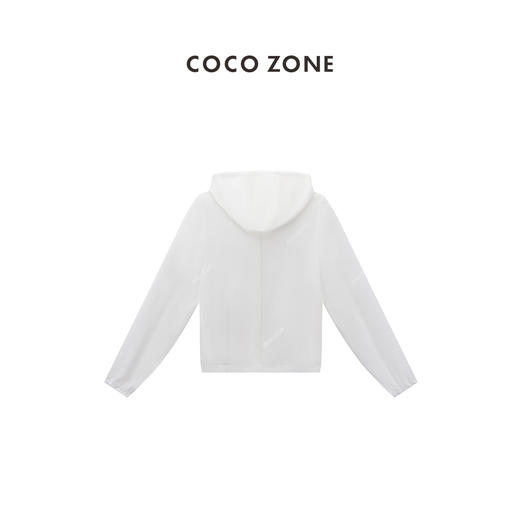 COCO ZONE夏季简约轻薄纯色上衣简约百搭宽松拉链外套CC1B1185 商品图1
