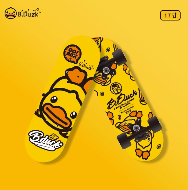 Z82 B.DUCK小黄鸭儿童迷你小滑板17寸