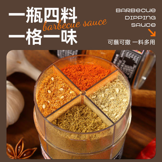 烧烤调料撒料四合一专用神器孜然粉芝麻辣椒粉瓶装65g家用烤肉 商品图1