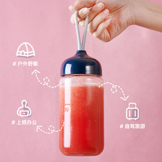 山水（SANSUI）网红便携式多杯榨汁机料理机SL-M23 商品图3