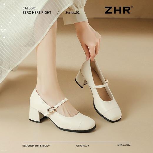 ZHR则则法式一字扣玛丽珍鞋女2025新款方头浅口单鞋软底凉鞋女鞋 商品图6