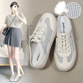 ZHR则则舒适轻便平底网洞鞋女2024夏季新款时尚潮流耐穿半拖