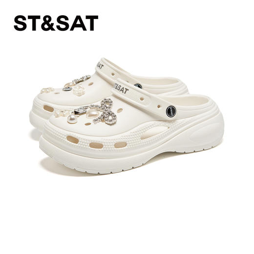 【悠游夏日】星期六钻饰珍珠厚底洞洞鞋SSD2110F5B 商品图9