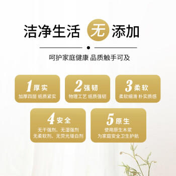 幸福阳光 手帕纸 无添加系列 软抽Slim4层10片*50包 加厚便携装 /家庭清洁/纸品 /清洁纸品 /手帕纸 商品图2