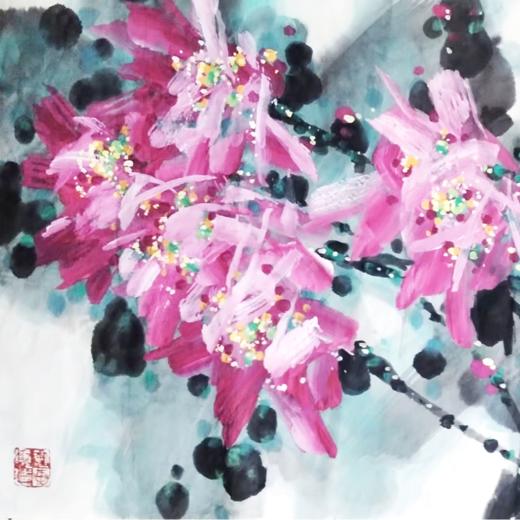 许固令《吉祥之图》国画原作69CM*136CM 手绘宣纸四尺整纸作品【GH0529】 商品图2