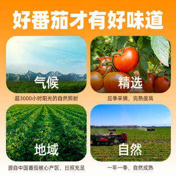 屯河 番茄丁390g*12罐 配料新鲜0添加剂番茄罐头西红柿块番茄酱整箱 /粮油调味 /调味品 /西式酱料 商品图7