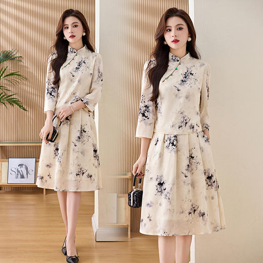 LDB9731 2025夏装新款新中式两件套气质时尚套装 商品图3