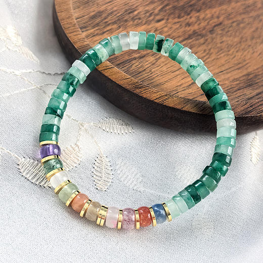 【玉石家族的跨界新贵】BAOFANDI宝梵迪新中式系列非洲翠手串 4款可选 色泽清透温润 带礼盒证书！ 商品图1