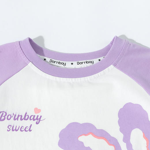 贝贝怡童装儿童套装夏季薄款女童上衣防蚊裤子两件套透气T恤夏装ZB2ET036 商品图4