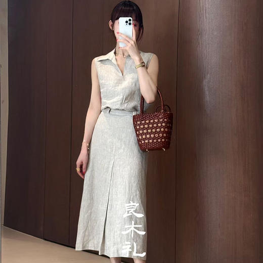 【不退不换】良木礼亚麻套装（2E081-021） 商品图0