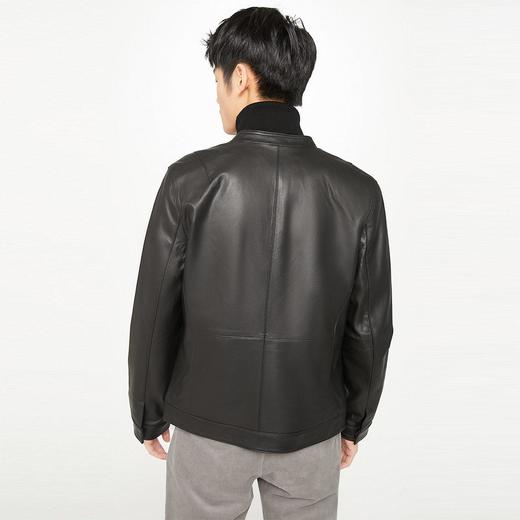 420410009E40340 SELECTED 【特卖款】新男商务休闲立领绵羊皮衣夹克外套 商品图2