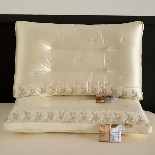 自然醒蚕丝乳胶美肌枕头护颈椎助睡眠专用枕头美肤护颈深睡枕家用一对枕头芯XK 商品图8