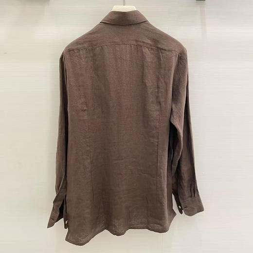 KITON 男士长袖衬衫 棕色 UMCNERH0883807001 商品图1