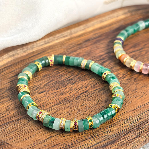 【玉石家族的跨界新贵】BAOFANDI宝梵迪新中式系列非洲翠手串 4款可选 色泽清透温润 带礼盒证书！ 商品图8