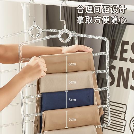 裤架裤夹家用多层多功能裤子衣架无痕魔术裤子挂架衣柜内收纳神器 商品图1