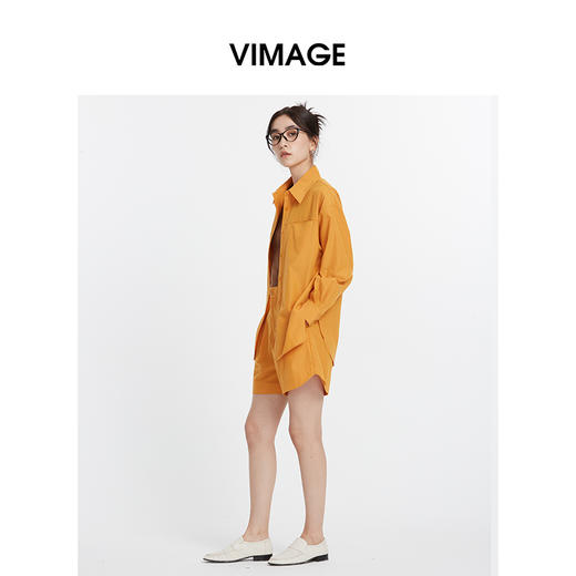 VIMAGE纬漫纪秋季新款时尚宽松显瘦舒适衬衫V2209803 商品图2