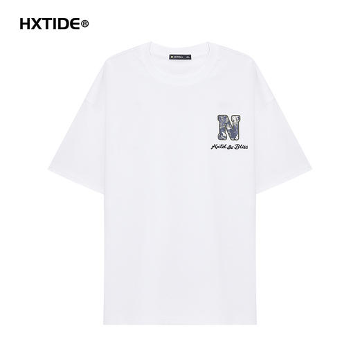 【新品上市】HX 夏季圆领短袖T恤微宽松版型/C102520245101 商品图7