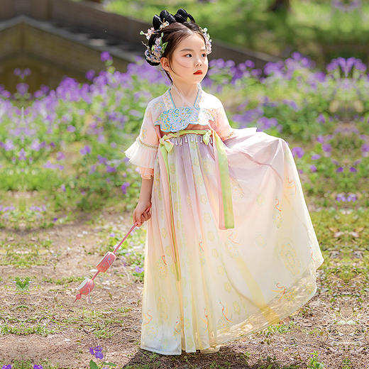 苏城纪夏新品女童汉服玉盘 |  图案精美、俏皮可爱、亲肤舒适、柔软好穿、绣花袖口、优雅大方 商品图6