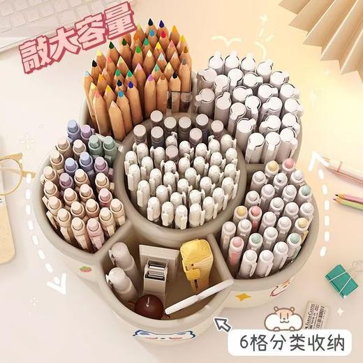 【大容量旋转笔筒】收纳盒学生多功能大容量桌面加厚文具笔筒创意可爱送卡通。ry 商品图2