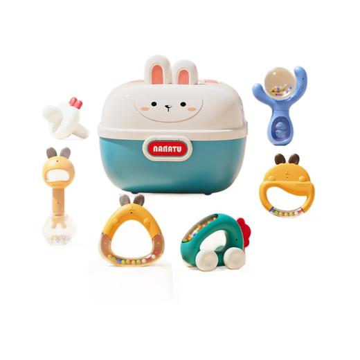 【六一萌宝礼🎁】可水煮+可咬牙胶！高端摇铃礼盒，宝宝益智玩具优选💝六一送礼精选  可水煮摇铃 婴儿玩具宝宝摇铃 新生幼儿益智可咬牙胶 商品图4