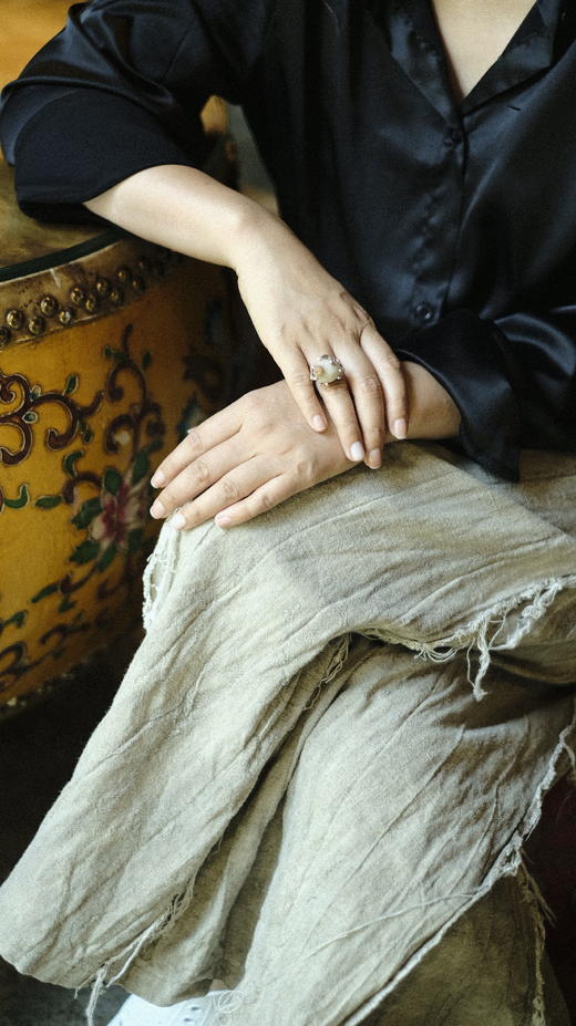 老玛瑙海乌龟戒指 商品图0