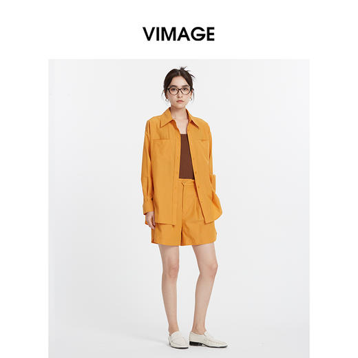 VIMAGE纬漫纪秋季新款时尚宽松显瘦舒适衬衫V2209803 商品图3