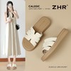 ZHR一字拖女2025新款夏季休闲百搭拖鞋女洋气ins厚底沙滩拖鞋外出 商品缩略图0
