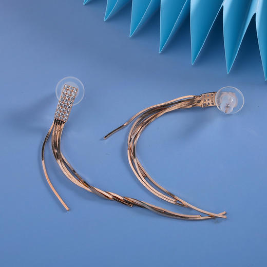 【宏艺珠宝】金绦吟风·银s925耳饰 商品图2