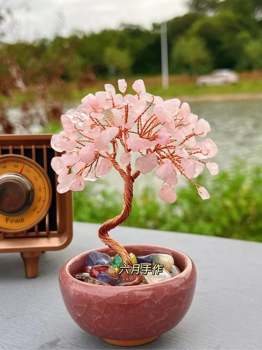 【桌面氛围感好物】天然水晶树 前程似锦上岸树 挑选大颗粒且亮黄的 树形茂密 实物成色很好哟～ 商品图4