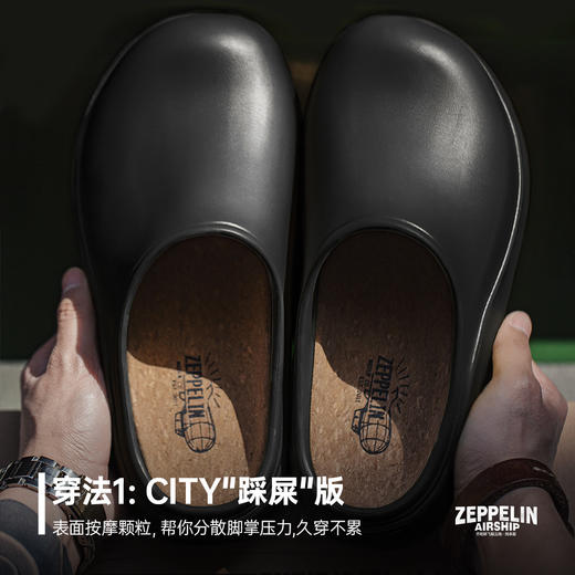 马登洞洞鞋男夏2025新款厚底厨师鞋涉水半包头拖鞋户外穿沙滩凉拖 商品图2