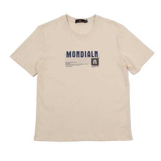 半身缘男装 夏季棉弹胸前印花时尚休闲短袖T恤252212U01112181 商品图2